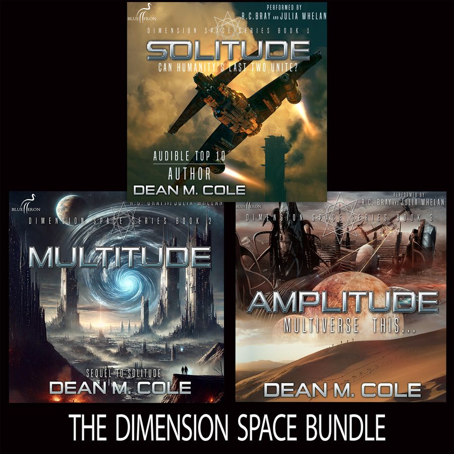 Dimension Space trilogy bundle cover: Solitude, Multitude, Amplitude